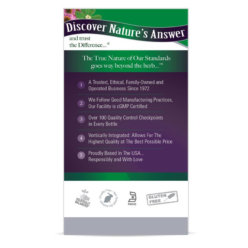 Nature's Answer Echinacea & Goldenseal 900mg Vegan Capsules For Immunity, Pack of 60's