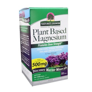 Nature's Answer Plant Based Magnesium 500mg Vegan Capsules For Bone & Muscle Health, Pack of 90's