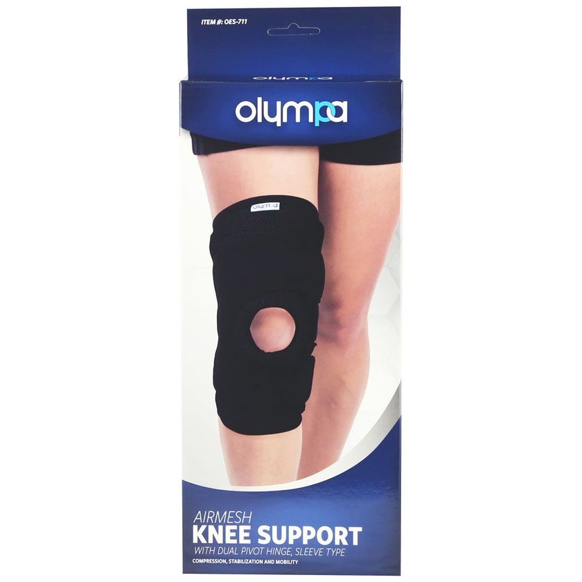 Olympa Airmesh Knee Support Black Large OES-711