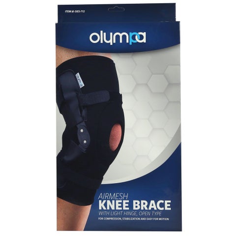 Olympa Airmesh Knee Brace Open Type Black Small OES-712