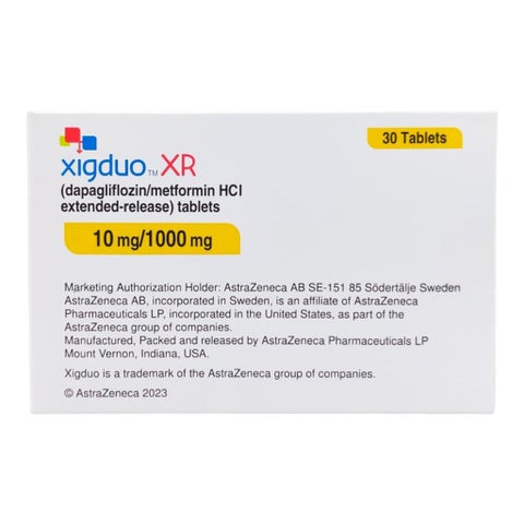 Xigduo XR 10mg/1000mg Extended Release Tablets, Pack of 30’s