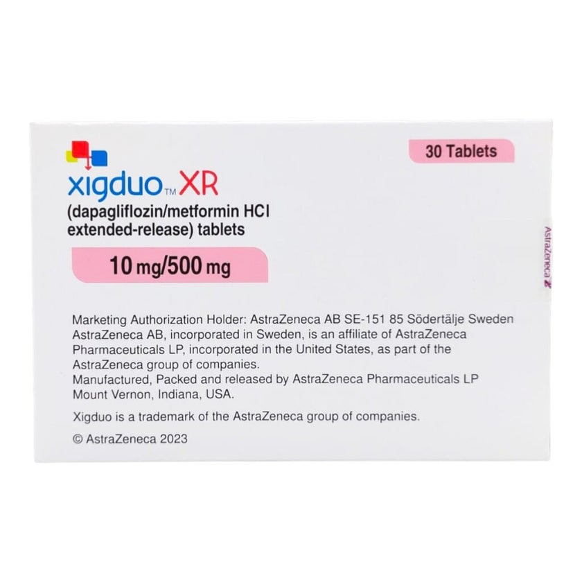 Xigduo XR 10mg/500mg Tablets, Pack of 30's