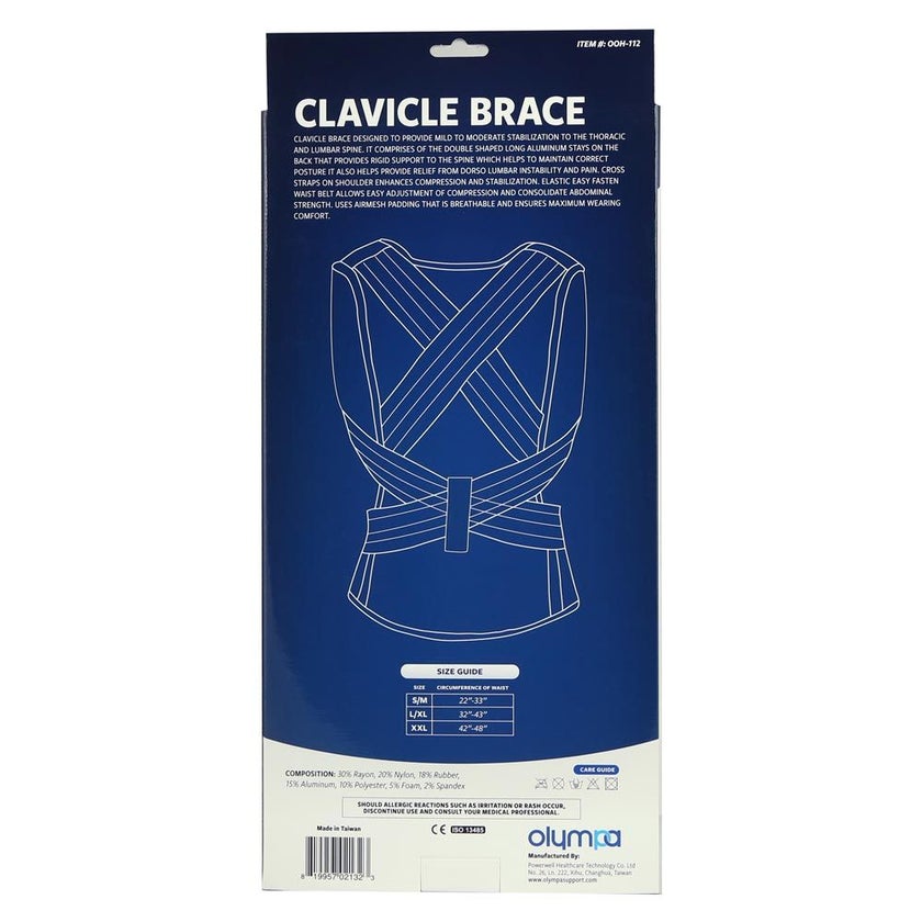 Olympa Clavicle Brace Grey Large/Extra Large OOH-112