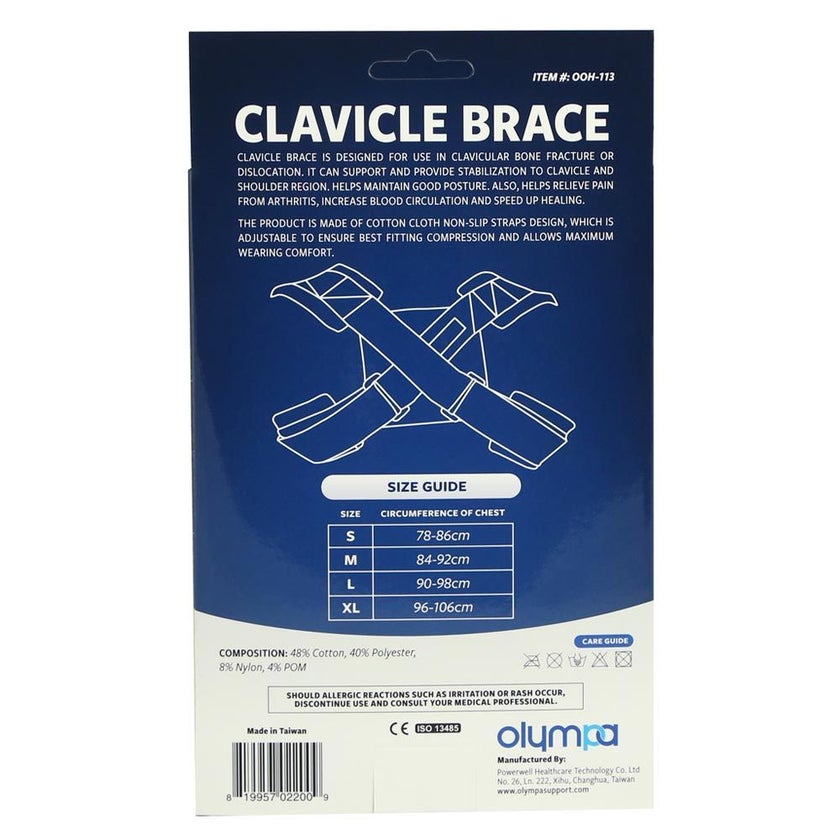 Olympa Clavicle Brace White Small OOH-113