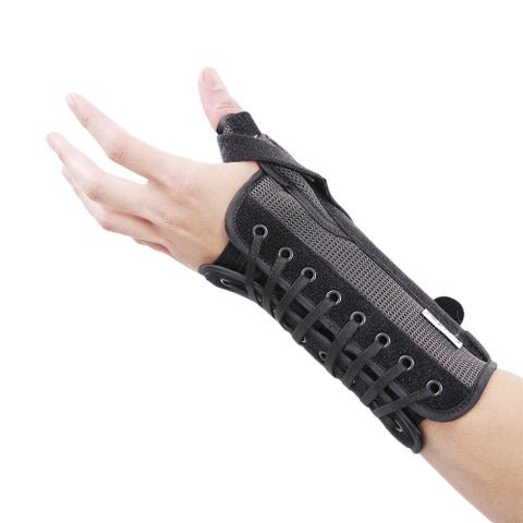 Olympa Wrist & Thumb Brace with Stay Left Grey-Black Medium OEH-411