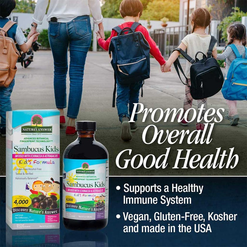 Nature's Answer Sambucus Kids Syrup For Immune Support 120ml