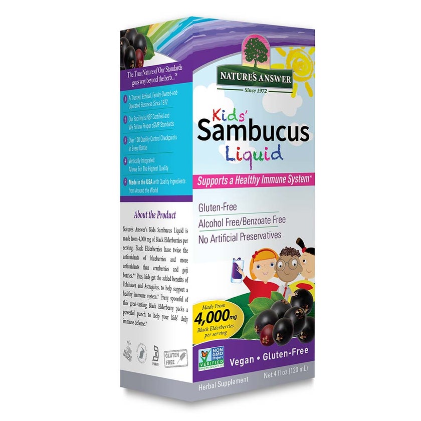 Nature's Answer Sambucus Kids Syrup For Immune Support 120ml