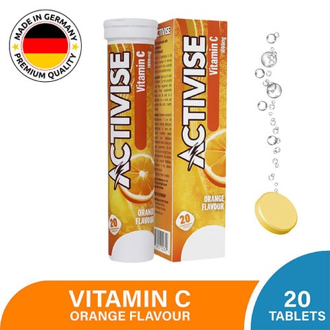 Activise Vitamin C 1000mg Effervescent Tablets, Pack of 20's