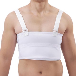 Olympa Rib Belt with Shoulder Strap White Medium OEB-516