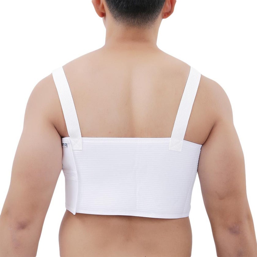 Olympa Rib Belt with Shoulder Strap White Extra Extra Large OEB-516