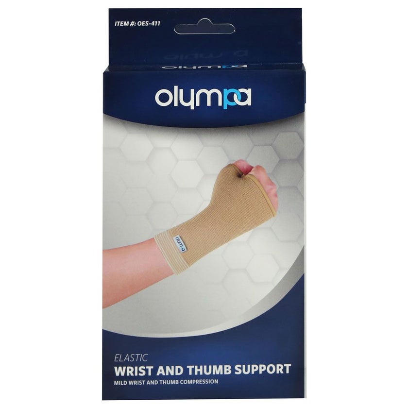 Olympa Elastic Wrist & Thumb Support Beige Extra Large OES-411