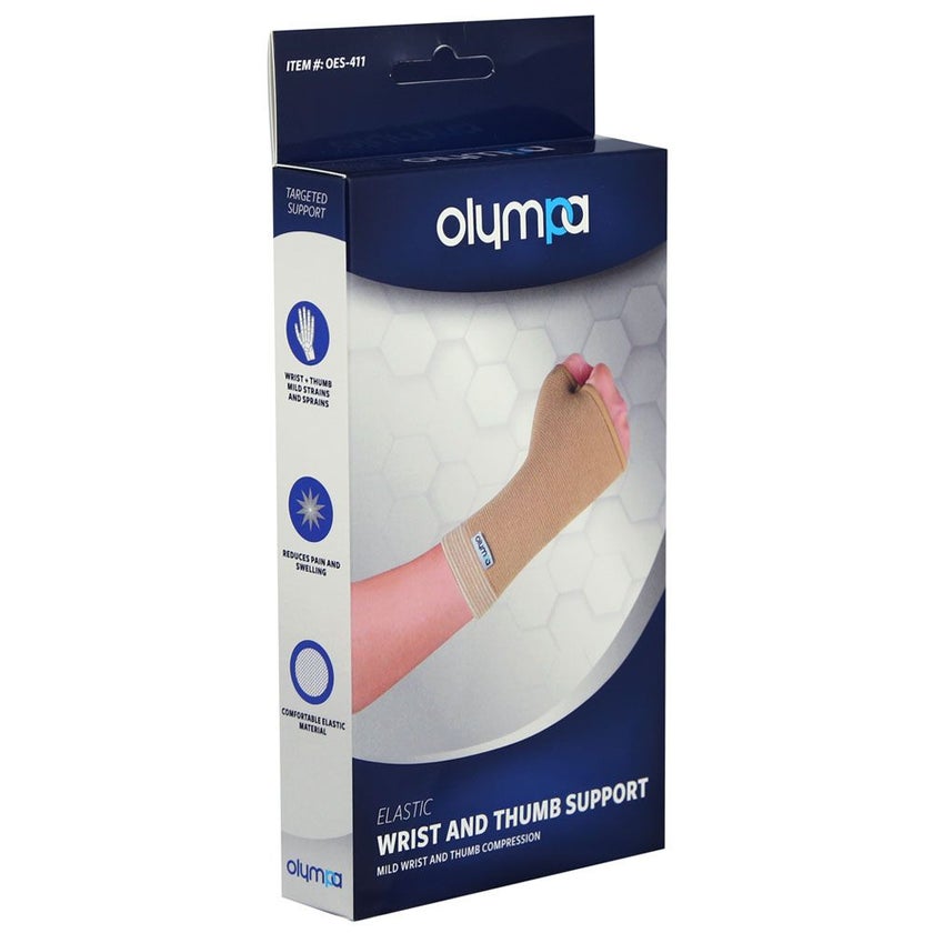 Olympa Elastic Wrist & Thumb Support Beige Extra Large OES-411