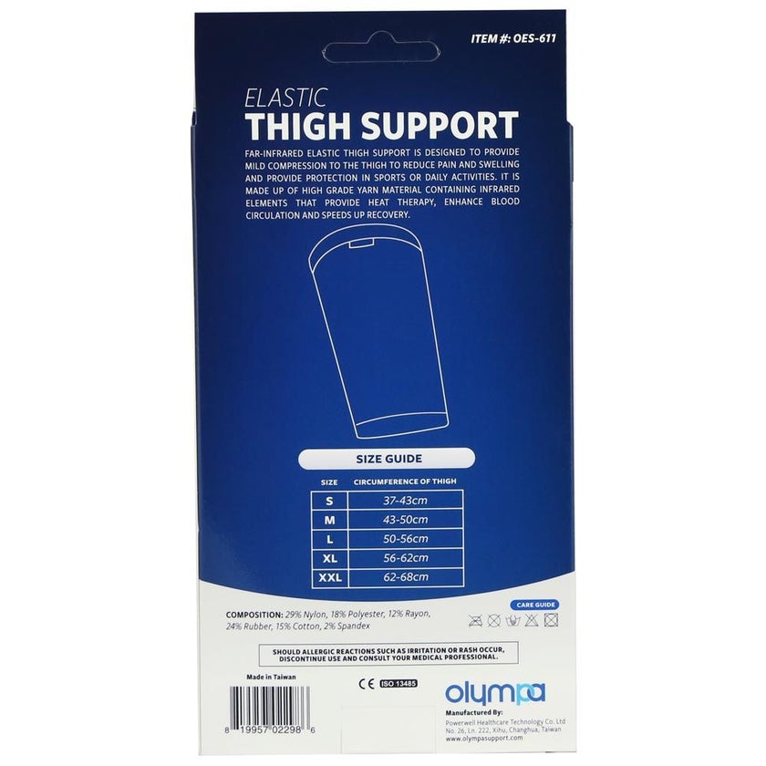 Olympa Elastic Thigh Support Beige Small OES-611