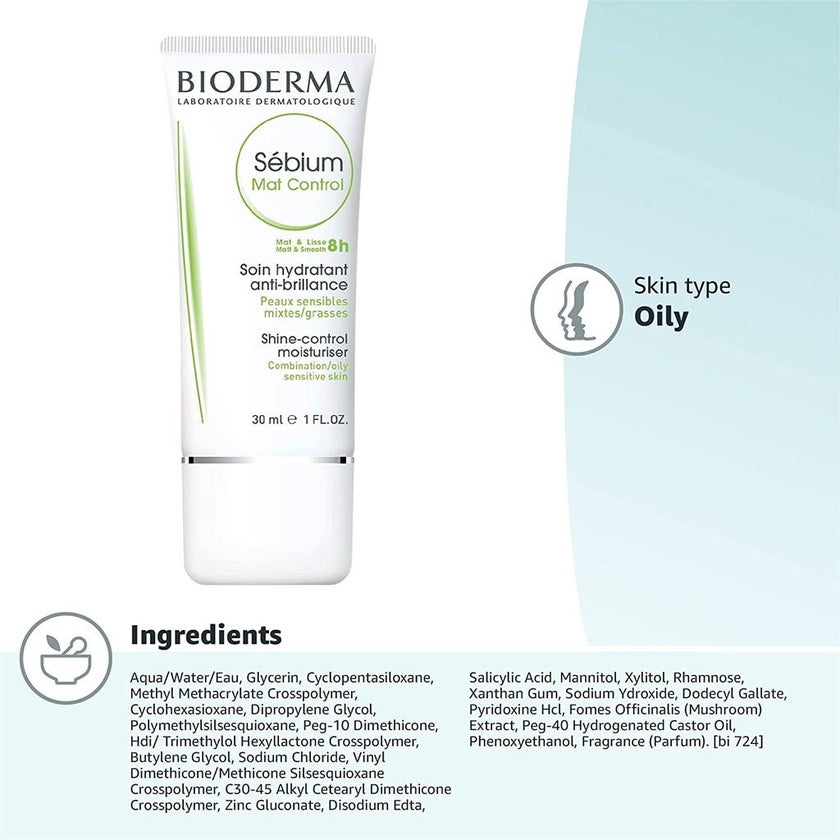Bioderma Sebium Mat Control Moisturiser 30ml