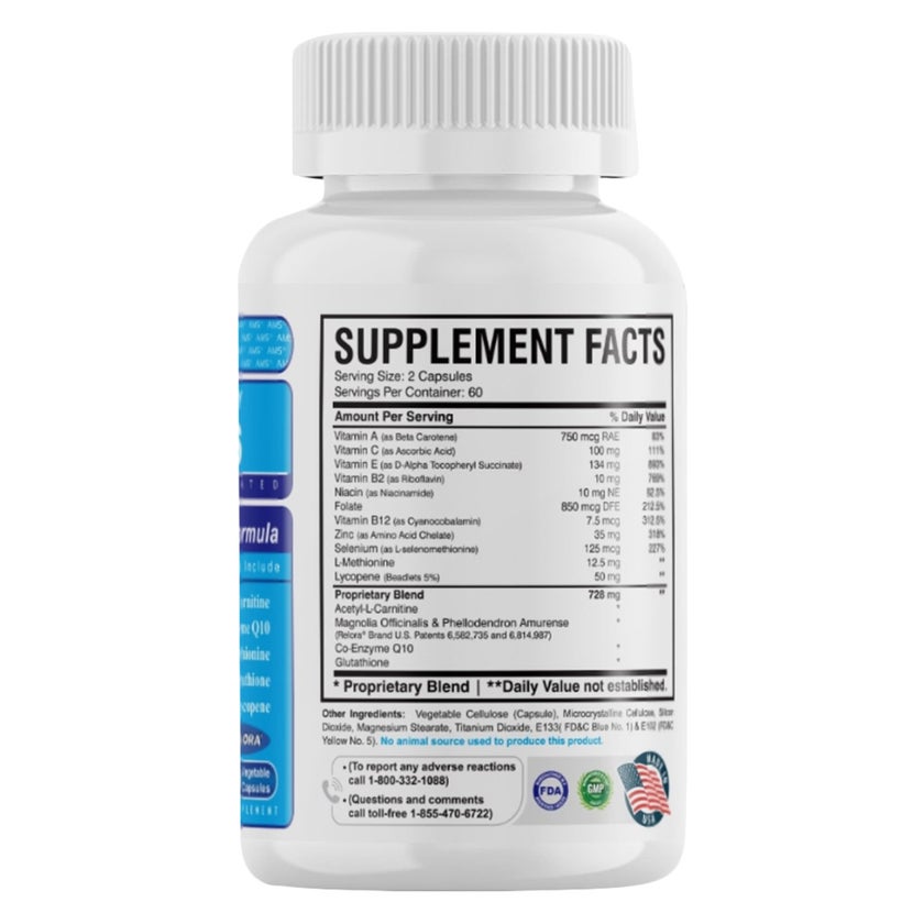 AMS MFS Plus Vegetable Capsules, Men Fertility - 120 Capsules