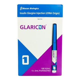 Glaricon 100IU/ml Pre-Filled Pen 3ml, Pack of 5's