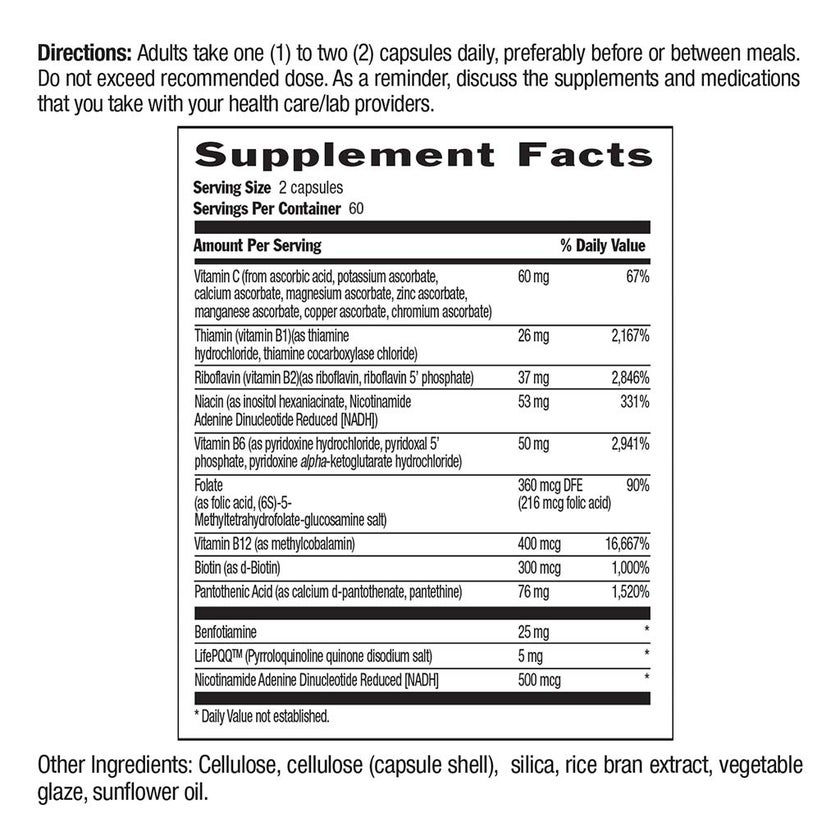 Country Life Coenzyme B-Complex Advanced Capsules, Pack of 60's