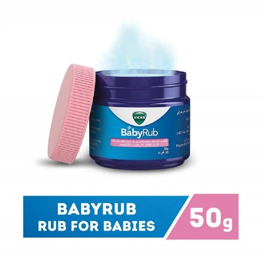 Vicks BabyRub Non-Medicated Soothing Ointment For 3+ Month Baby 50g