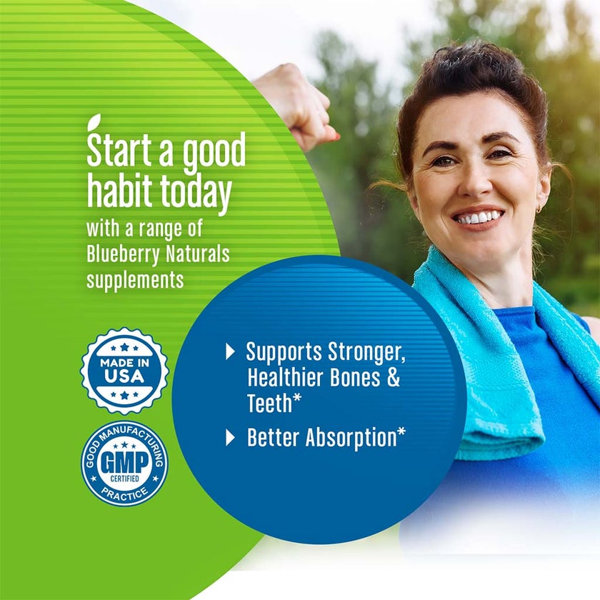 Blueberry Naturals Calcium Citrate 600mg Tablets, Pack of 60's - B0234