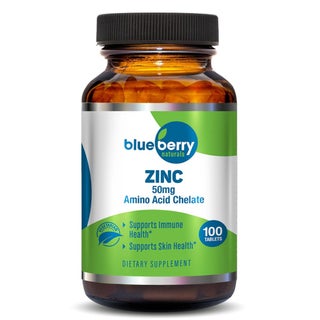 Blueberry Naturals Chelated Zinc 50mg Tablets, Pack of 100's - B0272