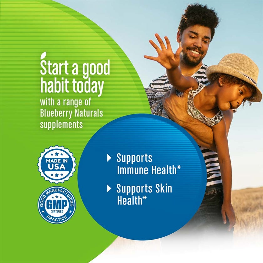 Blueberry Naturals Chelated Zinc 50mg Tablets, Pack of 100's - B0272