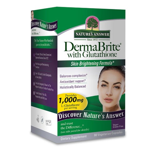 dermabrite with glutathione Nature's Answer Skin Brightening 60's Hydrolyzed Collagen Benefits Potency:50 mg Orange Can Glutathione Supplements Really