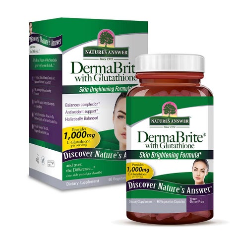 Nature's Answer DermaBrite Glutathione, Skin Brightening - 60 Veg Capsules