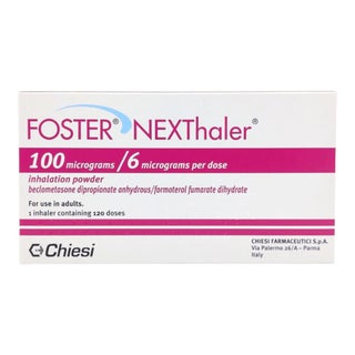 Foster Nexthaler 100mcg/6mcg Powder For Inhalation, 120's Doses