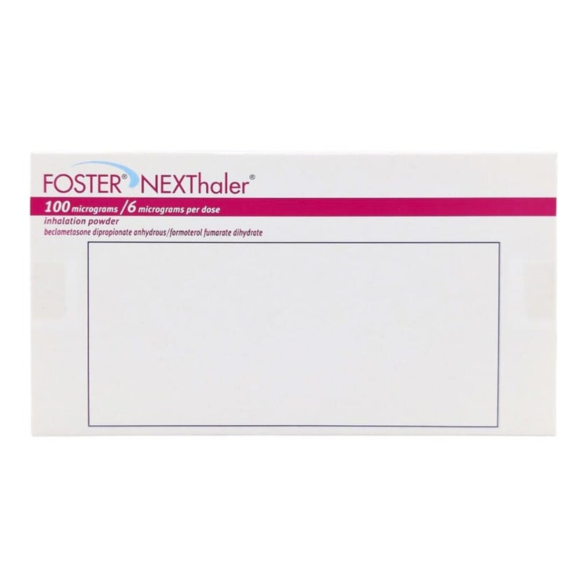 Foster Nexthaler 100mcg/6mcg Powder For Inhalation, 120's Doses
