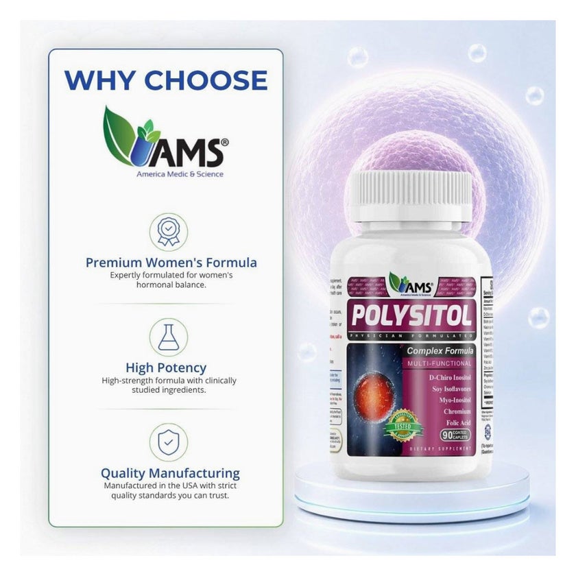 AMS Polysitol Complex Women Coated Caplets - 90 Caplets