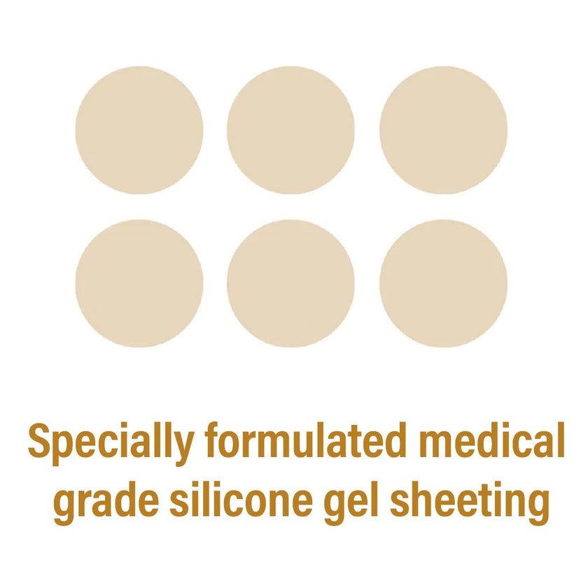 NewGel+ Advanced Medical-Grade Silicone Gel Dots, NG-180 Beige, Pack of 6's