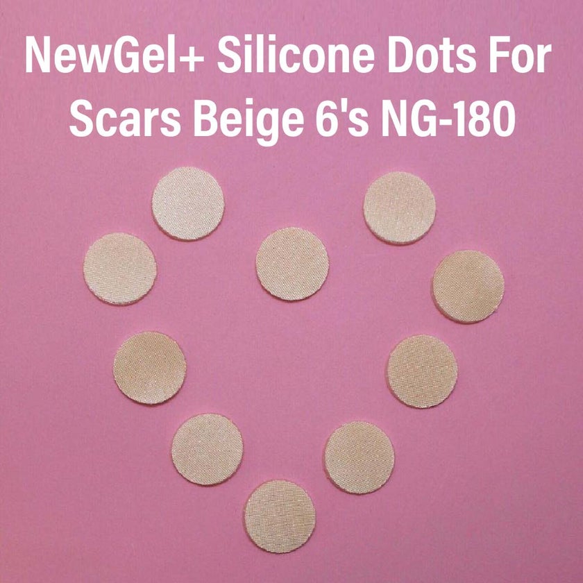 NewGel+ Advanced Medical-Grade Silicone Gel Dots, NG-180 Beige, Pack of 6's