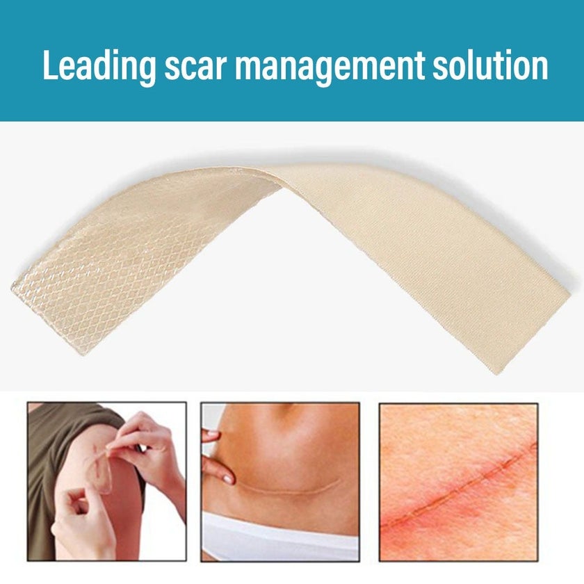 NewGel+ Advanced Medical-Grade 2" x 8" C-Section Strip For C-Section Scar Management, NG-160 Beige
