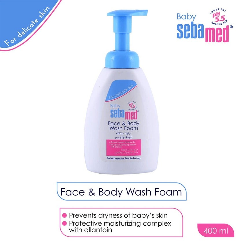 Sebamed Baby Face & Body Wash Foam 400ml