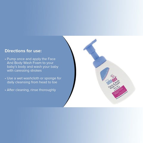 Sebamed Baby Face & Body Wash Foam - 400ml