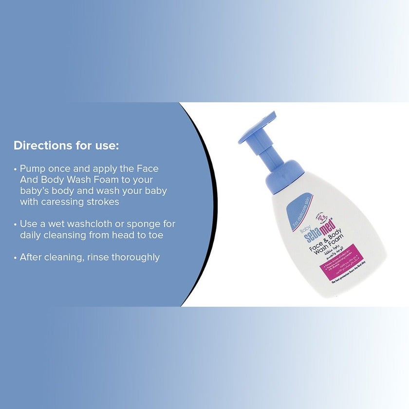 Sebamed Baby Face & Body Wash Foam 400ml