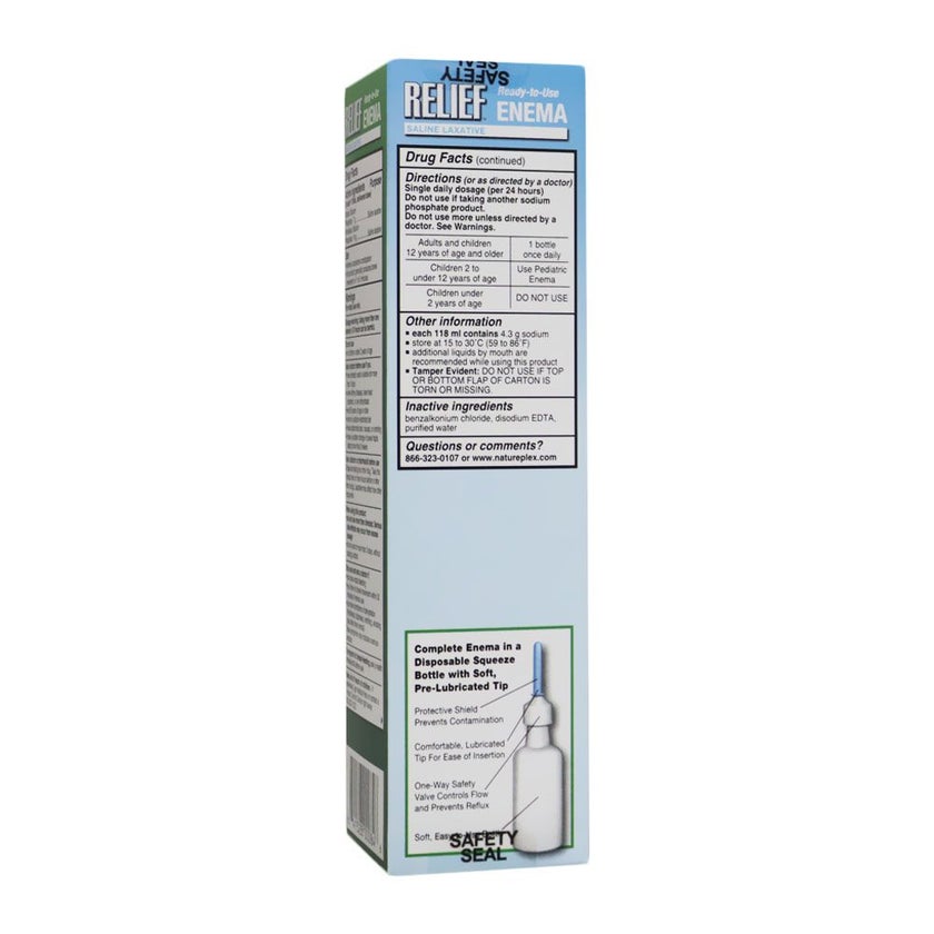 Relief Saline Laxative Enema 133ml