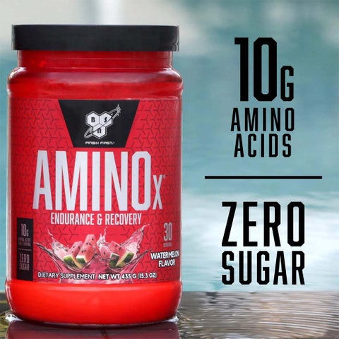 BSN AMINOx Powder With BCAAs For Endurance And Recovery, Watermelon 435g