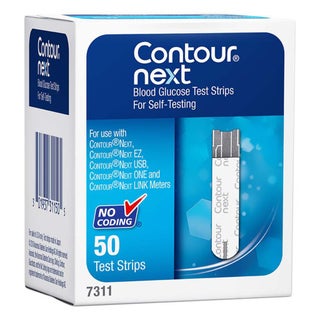 Ascensia Contour Next Blood Glucose Test Strips, Pack of 50's