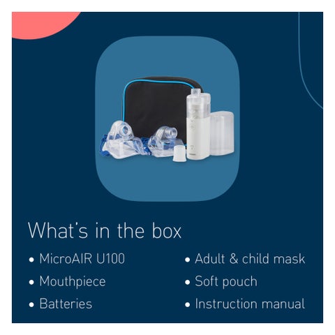 Omron MicroAir Mesh Nebulizer - NE-U100-E