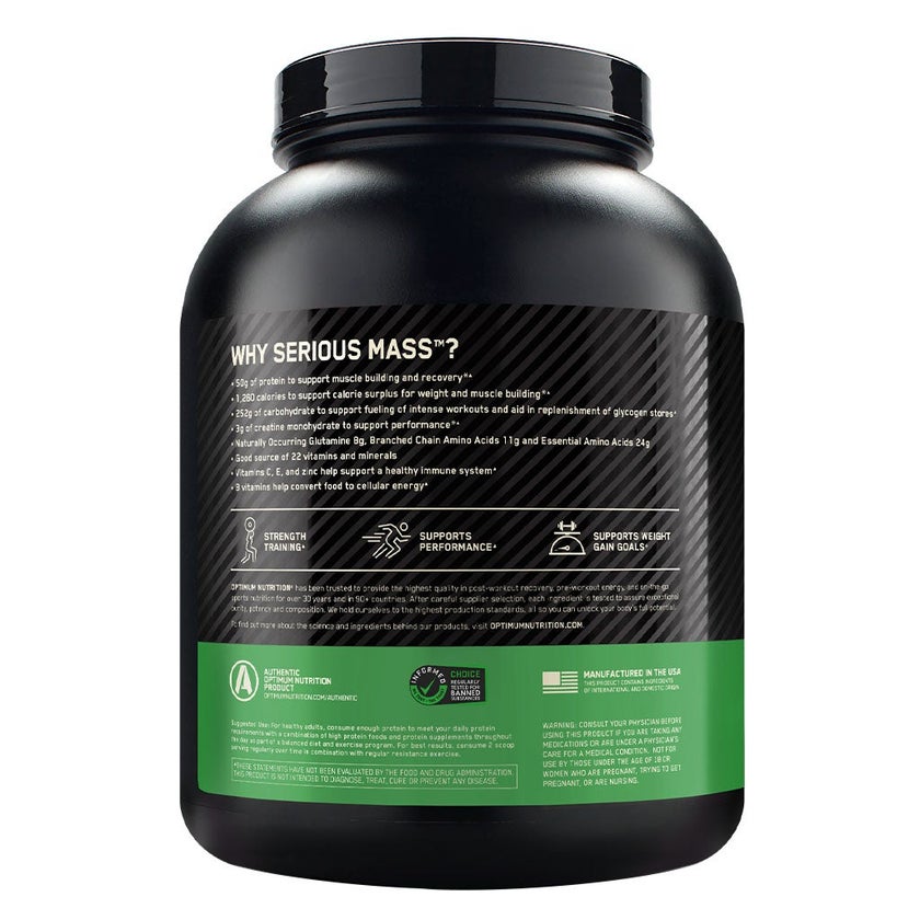 Optimum Nutrition Serious Mass Powder Chocolate 6lb