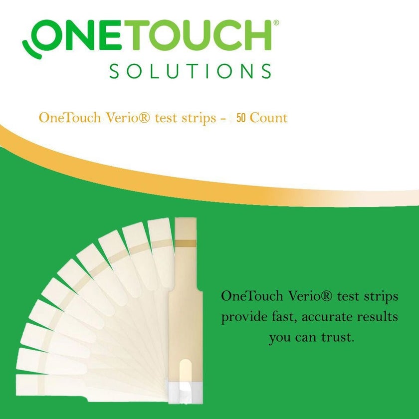 OneTouch Verio Reflect Blood Glucose Monitoring System + OneTouch Verio Test Strips 50's + OneTouch Delica Plus Lancets 100's - Offer Pack
