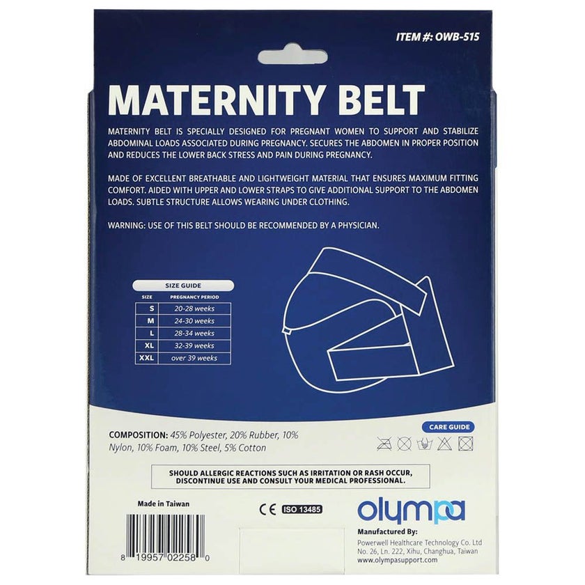 Olympa Maternity Belt Pink Medium OWB-515