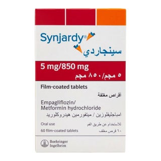 Synjardy 5mg/850mg Tablets, Pack of 60's