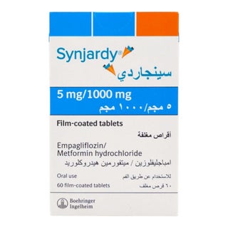 Synjardy 5mg/1000mg Tablets, Pack of 60's