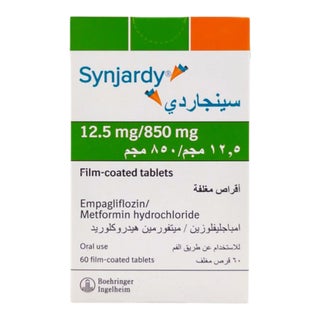 Synjardy 12.5mg/850mg Tablets, Pack of 60's