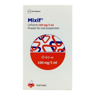 Mixif 100mg/5ml Powder For Oral Suspension -Tutti Fruiti Flavor 60ml