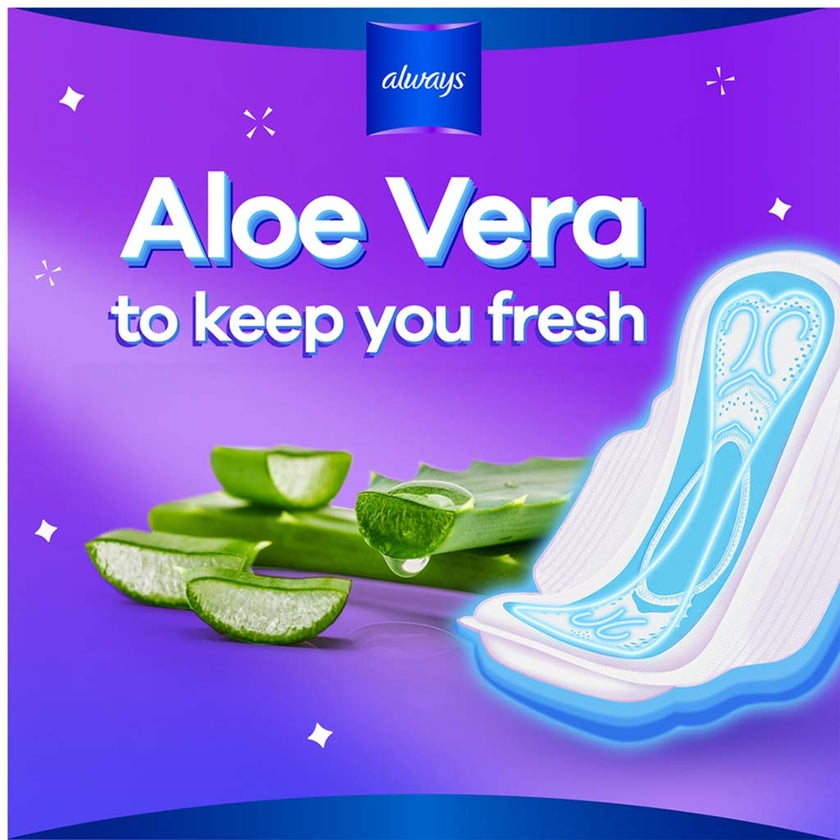 Always Cool & Dry, No Heat Feel, Maxi Thick, Large Sanitary Pads With Wings, Pack of 30's