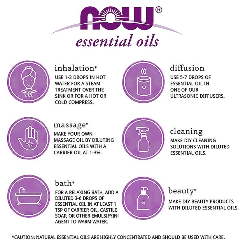 Now Essential Oils Eucalyptus Oil For Aromatherapy 30ml