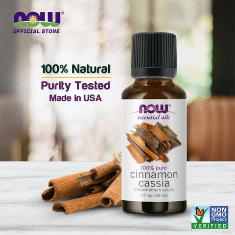 Now Essential Oils Cinnamon Cassia Oil For Aromatherapy 30ml
